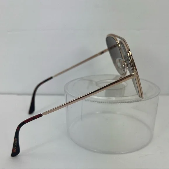 VINCE CAMUTO AVIATOR SUNGLASSES,2 TONE METAL FRAME, BROWN & GOLD, FADING LENSES - Picture 5 of 14
